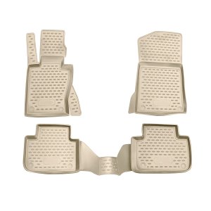 BMW X3 E83 Floor Mats - Omac - Rubber TPE - Beige - '04-'10